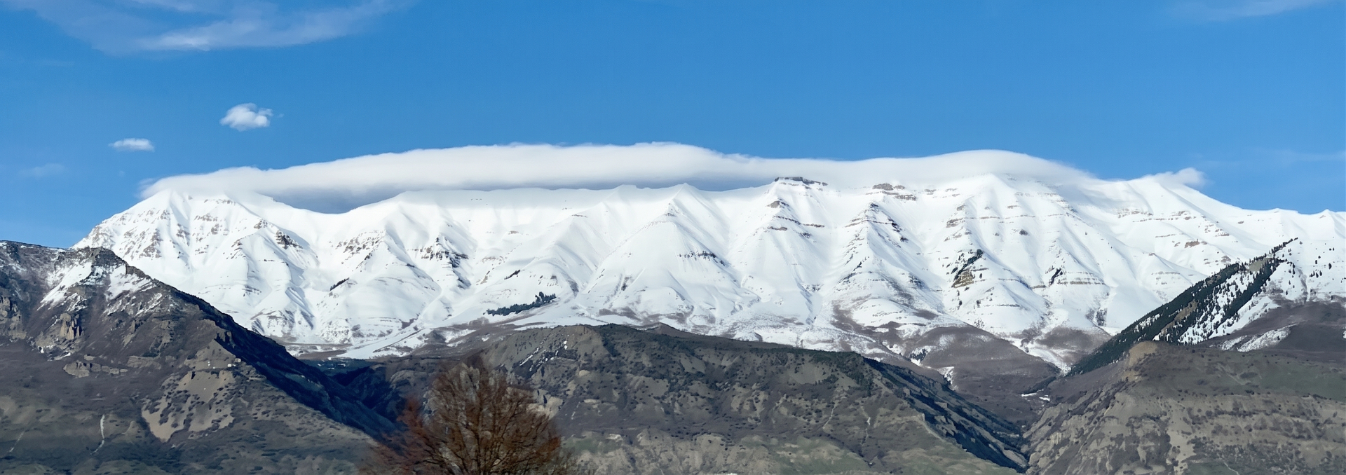 Mount Timpanogos above Pleasant Grove